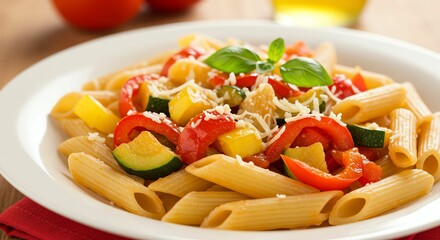 Pasta with Vegetables and Cheese