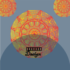 Mandala designs with various shapes like round, triangular etc. and customizable colors like off-white, green, sky blue, pink, orange, blue etc.