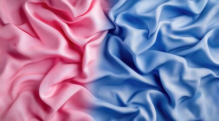 Obraz premium Soft pink and blue draped fabric