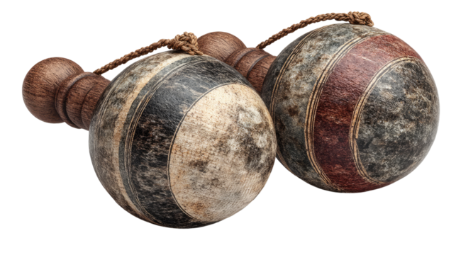 Vintage Antique Balls: A classic snapshot showcasing two antique balls, the spherical forms of these nostalgic objects in high definition, rich detail, promising a journey through time and history.