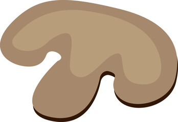 Single Mushroom Slice