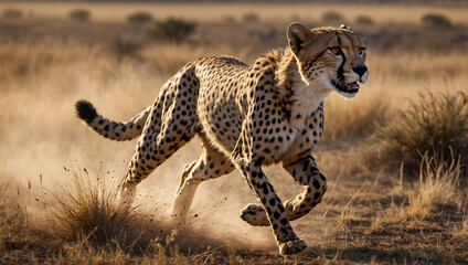 cheetah in the savannah
