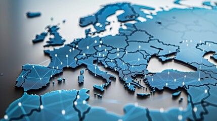 Digital mapping of the eu network for data and business exchange in western europe