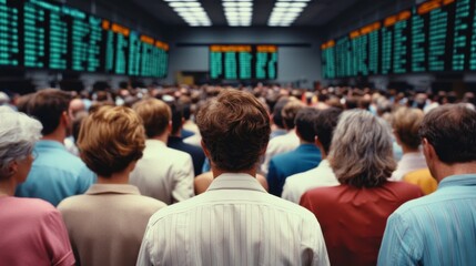 Vintage Stock Image of Inflation and Global Market Demand Fluctuations