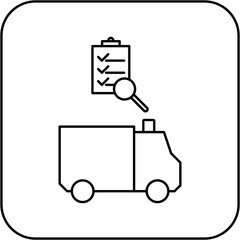 ambulance inspection icon design