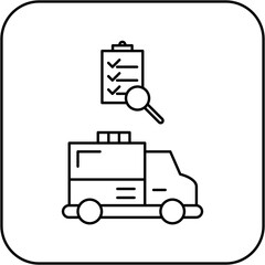 ambulance inspection icon design