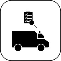 ambulance inspection icon design