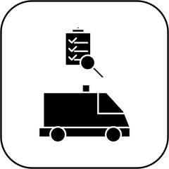 ambulance inspection icon design