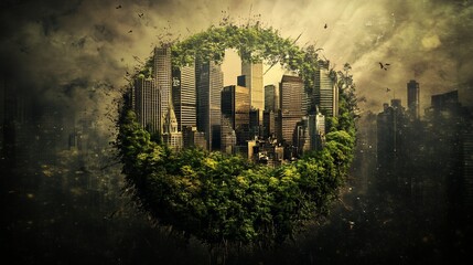 Urban Harmony, A Conceptual Fusion of Nature and Modern Architecture