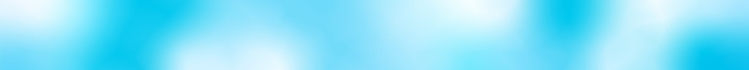 水色のグラデーションの横長な背景イラスト。爽やかな夏の海をイメージした抽象的なアートワーク