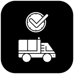 ambulance icon design on time