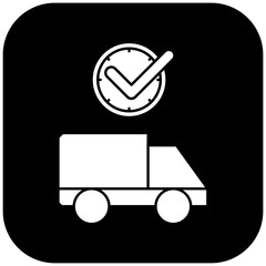 ambulance icon design on time