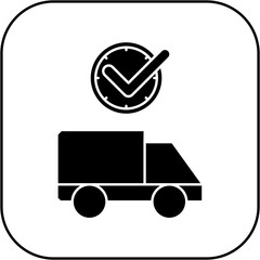 ambulance icon design on time