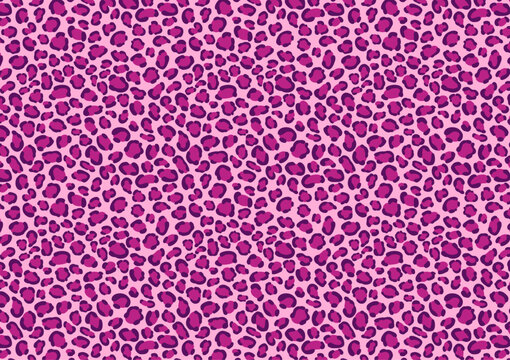 ベクター　ヒョウ柄　レオパード　ピンク系