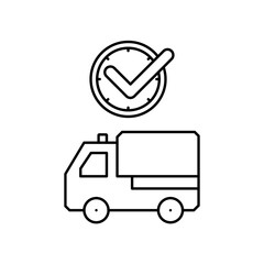 ambulance icon design on time