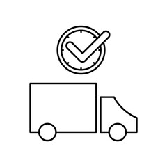 ambulance icon design on time