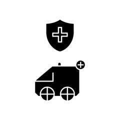 protected ambulance icon design