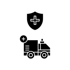 protected ambulance icon design