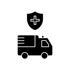 protected ambulance icon design