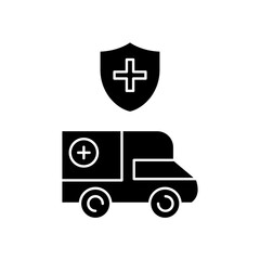 protected ambulance icon design