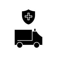 protected ambulance icon design