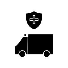 protected ambulance icon design