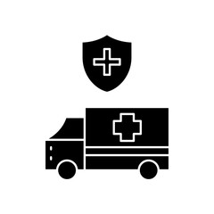 protected ambulance icon design