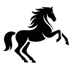 icon, horse vector silhouette, high quality