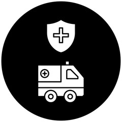 Obraz premium protected ambulance icon design