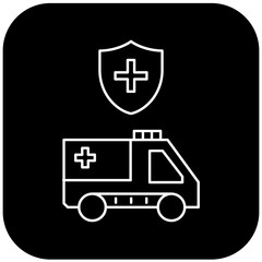 protected ambulance icon design