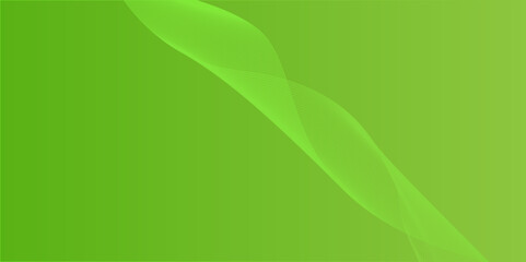 Abstract green waves pattern with flowing lines and natural energy design