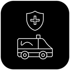 protected ambulance icon design
