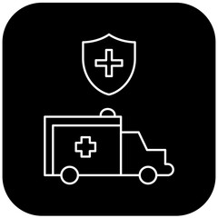 Obraz premium protected ambulance icon design
