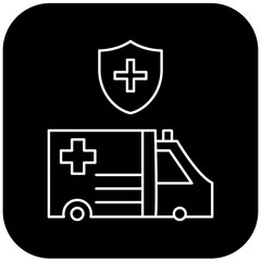 Obraz premium protected ambulance icon design