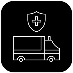  protected ambulance icon design