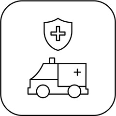 protected ambulance icon design