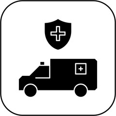 protected ambulance icon design