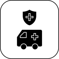 Obraz premium protected ambulance icon design
