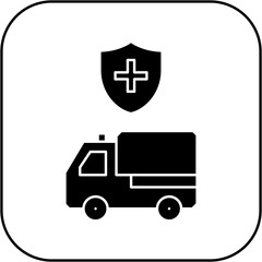 protected ambulance icon design