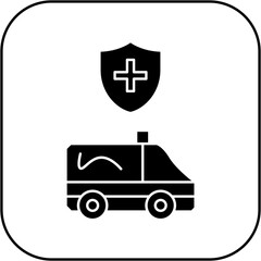 protected ambulance icon design