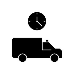  ambulance time icon design