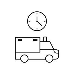  ambulance time icon design