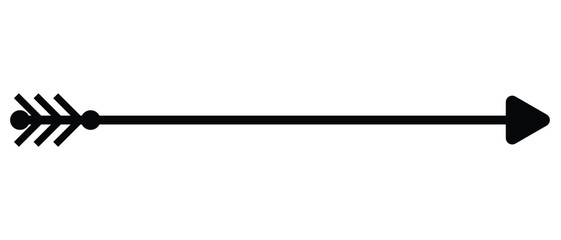 long arrow icon, flat style long and thin arrow icon.