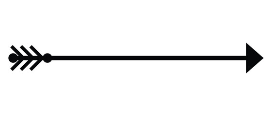long arrow icon, flat style long and thin arrow icon.