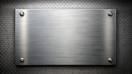 brushed metal plate