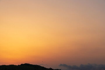 5月の夕空 美しいグラーデーションの空04