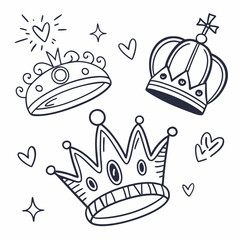 vector illustration of a crown