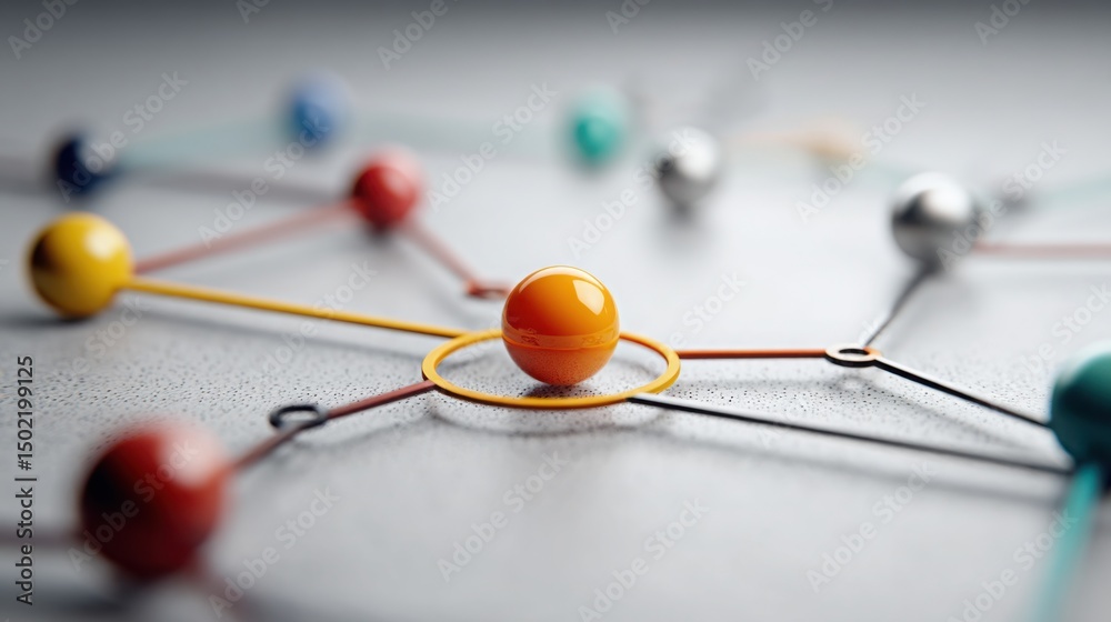 Poster ball and string used in a tech-scaled macro policy experiment hub for economic testing and analysis