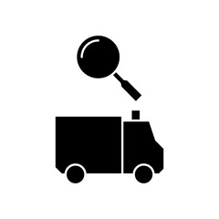 ambulance search icon design