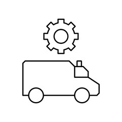 ambulance settings icon design